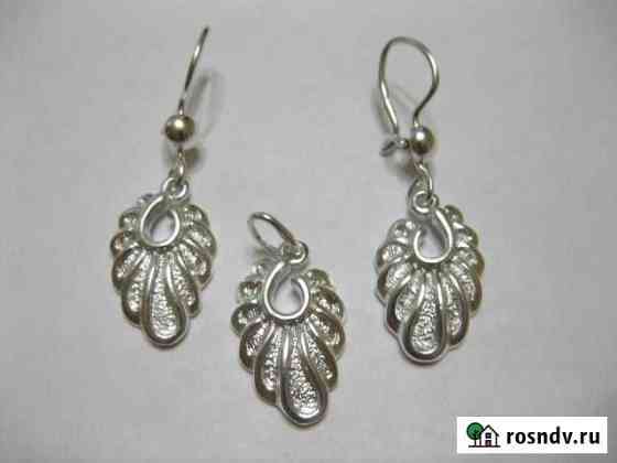 Серебряный комплект винтаж, СССР,925,звезда,сер Ростов-на-Дону