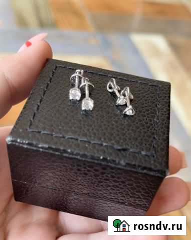 Пуссеты из белого золота Мурино - изображение 1