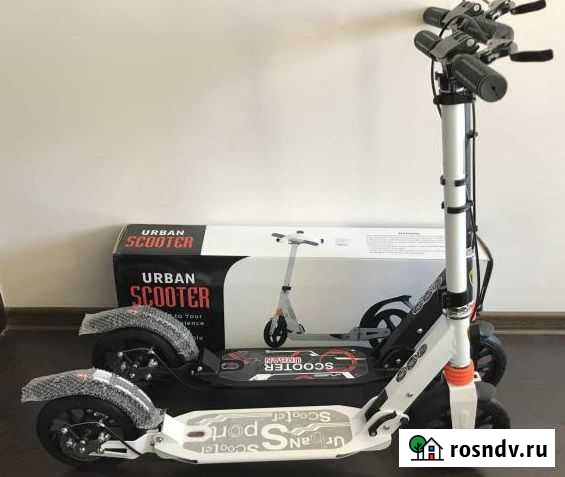 Самокат с ручным тормозом Скутер Уфа - изображение 1