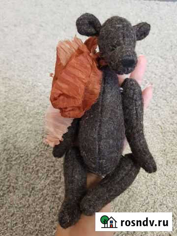 Мишка ручная работа интерьерный Ивантеевка - изображение 1
