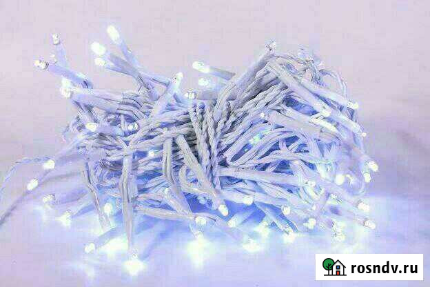 Гирлянда нить уличная белая и разноцветная новая Ярославль - изображение 1