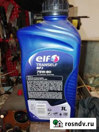 Масло ELF 75w80 NFJ. 1л Богородицк - изображение 1
