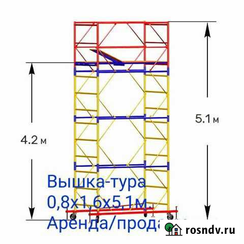 Вышка тура строительная 0,8х1,6 Реутов - изображение 1