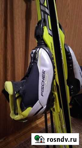 Fisher комплект (лыжи, ботинки, палки) Радужный - изображение 1