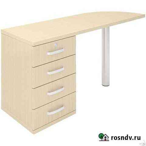 Стол с тумбой, 100х60х73 см. Доставка Пермь