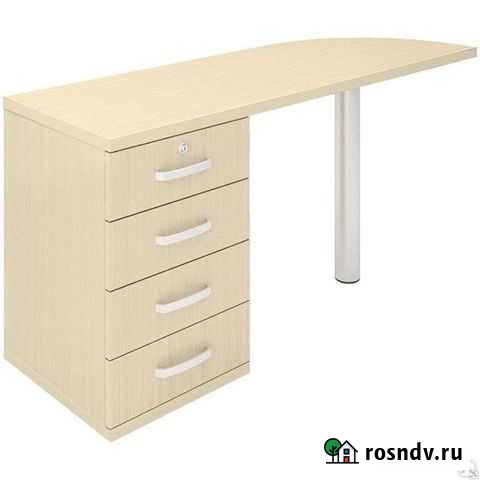 Стол с тумбой, 100х60х73 см. Доставка Пермь - изображение 1