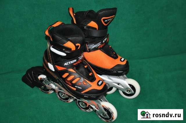 Коньки ролик.раздв. Action PW-152M/Y.Размер31-34 Тула - изображение 1