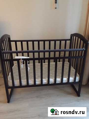 Детская кроватка в идеальном состоянии с матрасом Ростов-на-Дону - изображение 1