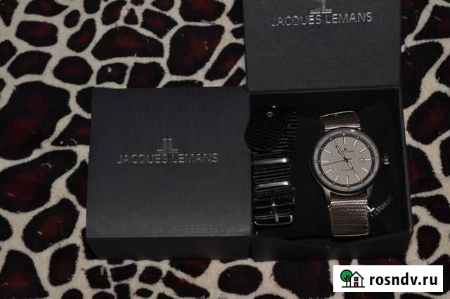 Мужские часы jacques lemans 1-1723F два ремешка Тольятти - изображение 1