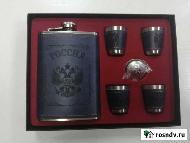 Набор фляжка и рюмки Хабаровск - изображение 1