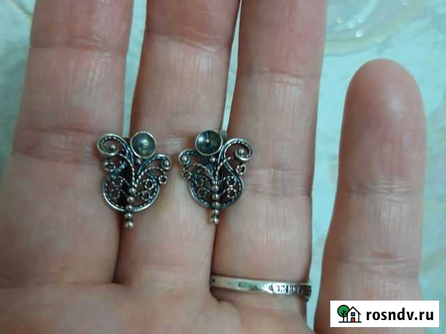 Серьги серебро 925 проба Астрахань - изображение 1