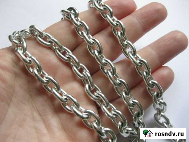 Серебряная цепочка якорная,серебро,105 Ростов-на-Дону - изображение 1