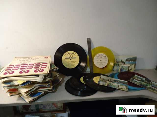 Старые виниловые пластинки лотом для декора Киров - изображение 1