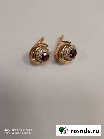 Серьги золото 585 Красноярск - изображение 1