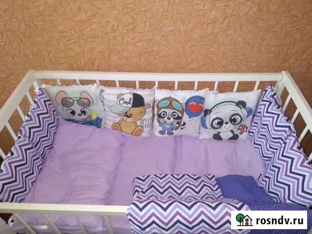 Комплект в детскую кроватку с бортиками Кольчугино - изображение 1