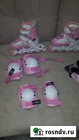 Роликовые коньки детские раздвижные Курск - изображение 1