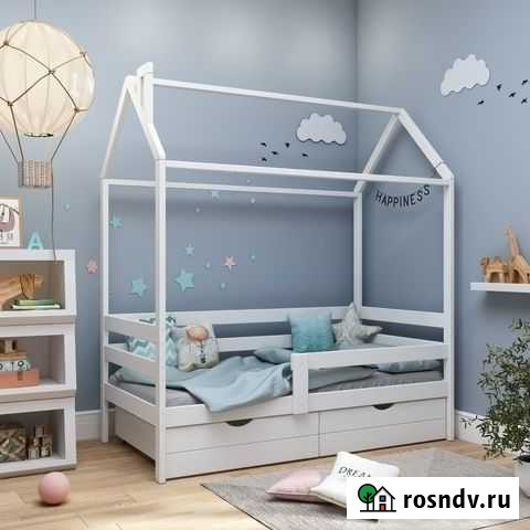 Кроватка-домик Classic из массива сосны Долгопрудный - изображение 1
