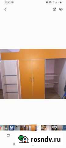 Кровать чердак со столом и шкафом Владикавказ - изображение 1