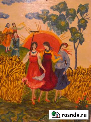 Картина маслом 1985г. на дереве Владимир - изображение 1