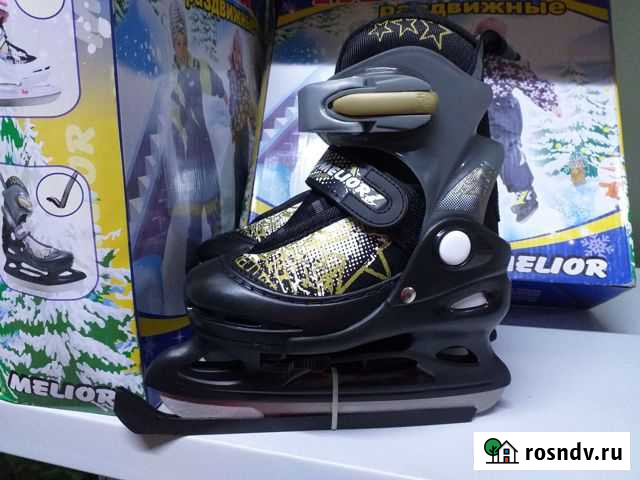 Новые раздвижные коньки размер 26-29 Красноярск - изображение 1