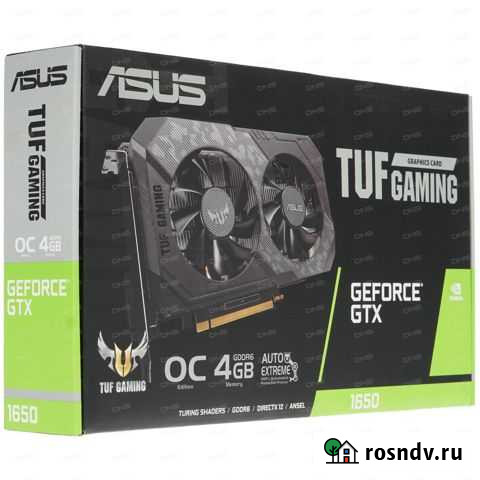 Видеокарта asus TUF Gaming GeForce GTX 1650 4 GB Киров - изображение 1