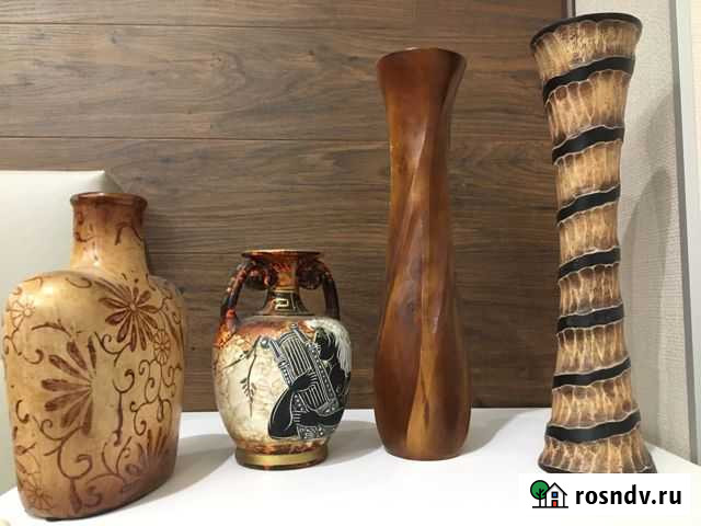 Ваза для цветов керамика дерево Великий Новгород - изображение 1