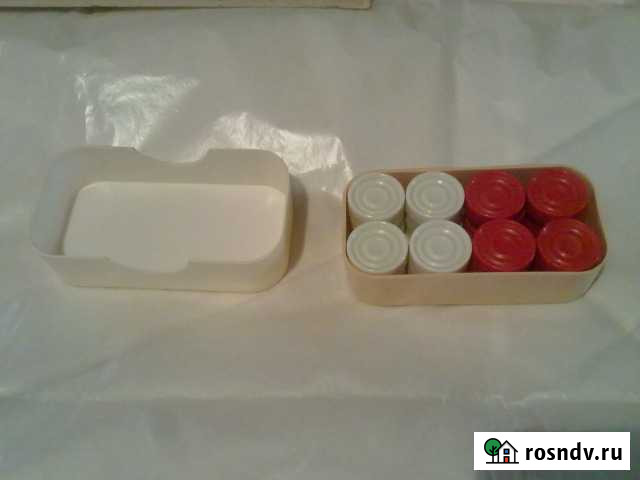 Раритет. Шашки СССР. Красно-белые. Бакелитовые Санкт-Петербург - изображение 1