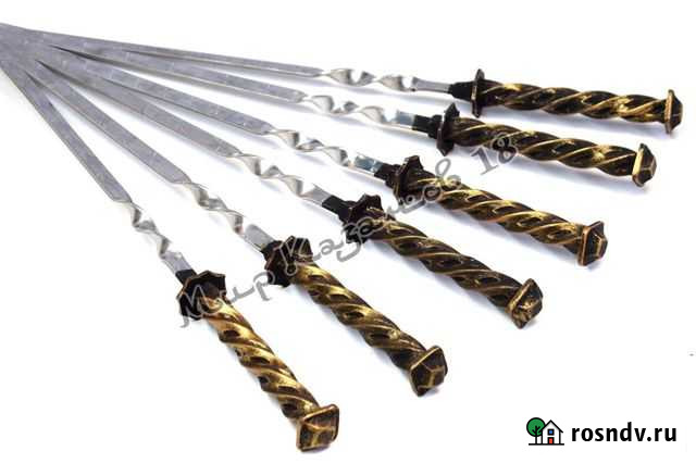 Шампур 45 см Ручка кованая 6 шт Ижевск - изображение 1