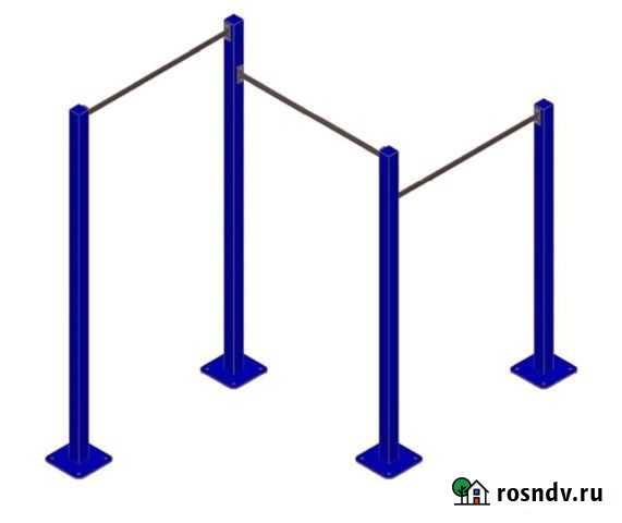 Уличный тренажер турник трехуровневый AVU034 Тюмень - изображение 1