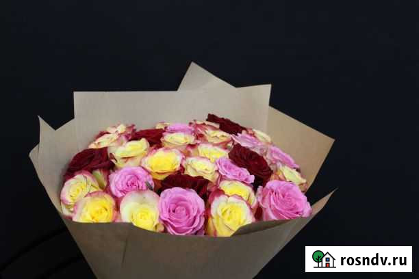 Цветы. Букет из 35,51,101розы 50см.Воронеж Воронеж - изображение 1