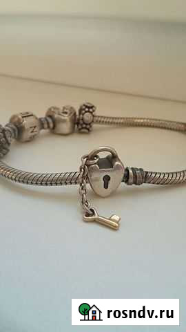 Шармы пандора  Сердце на замок  с золотом Череповец - изображение 1