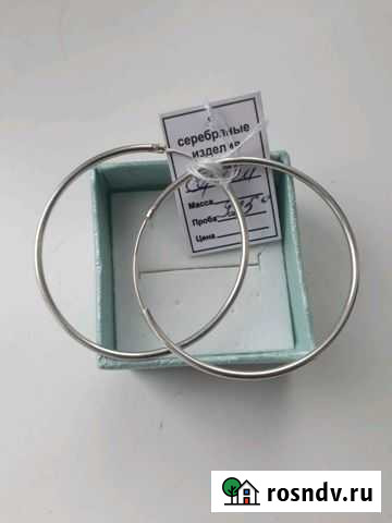 Серебряные серьги Железнодорожный - изображение 1