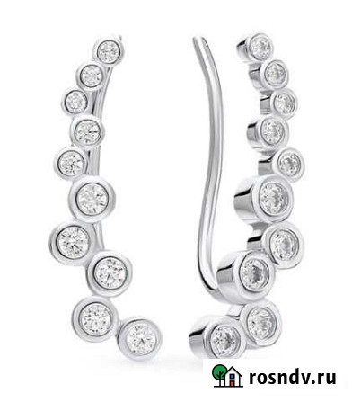 Серьги каффы Sunlight серебро новые Великий Новгород - изображение 1