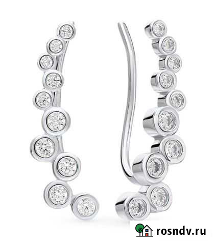 Серьги каффы Sunlight серебро новые Великий Новгород - изображение 1