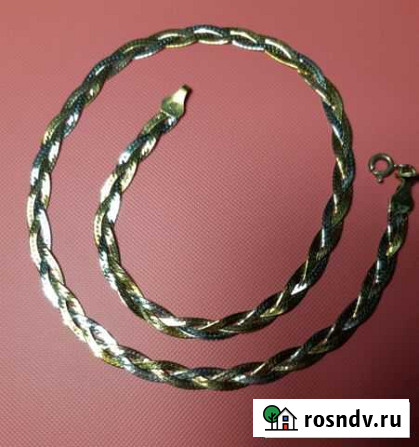 Позолоченная женская цепочка 40 см.Италия Ковров - изображение 1