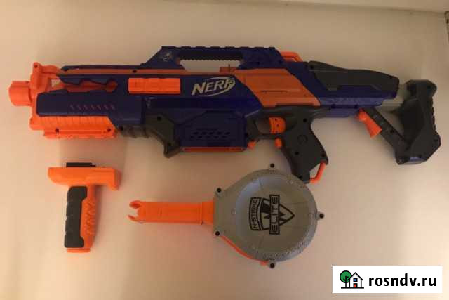 Бластрер nerf rapid strike с обоймой 25 стрел Пушкино - изображение 1
