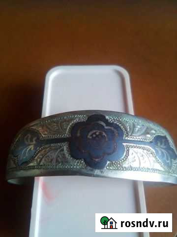 Женский серебряный браслет с чернением 875 проба Казань - изображение 1