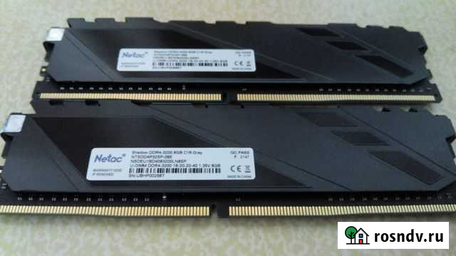 DDR4 2x8 (16GB) 3200 MHZ Киров - изображение 1