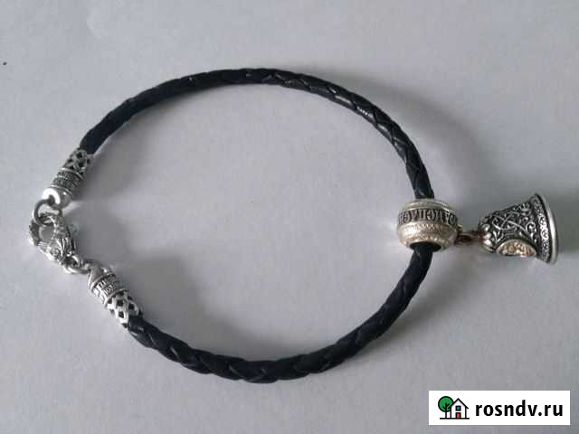 Гайтан Браслет кожаный Подвеска Православная Челябинск - изображение 1