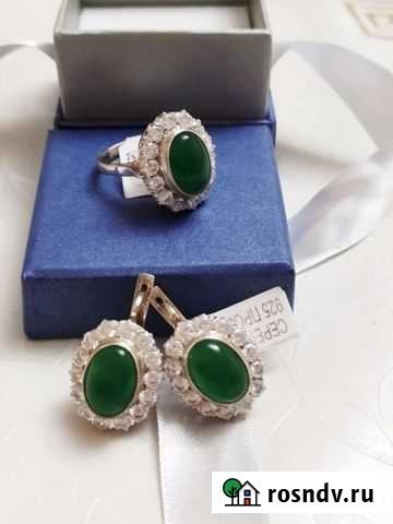 Серебренный набор с камнем Нальчик - изображение 1