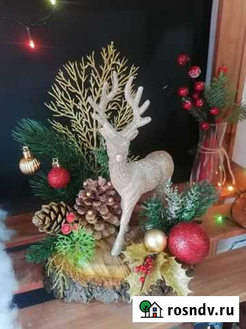 Новогодняя гирлянда из веток ели Шахты - изображение 1