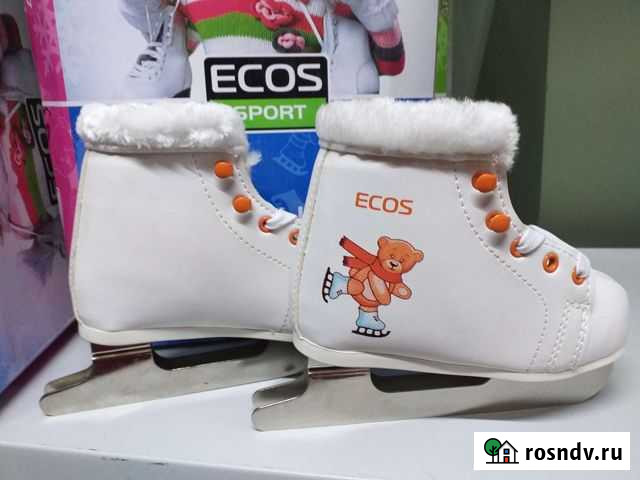 Новые коньки двухполозные для малышей. Р. 26,27 Красноярск - изображение 1