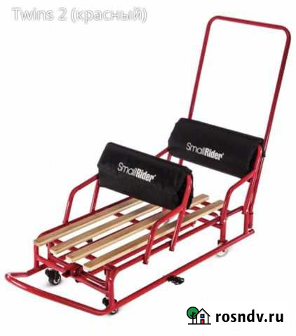 Детские санки-трансформер для двойни с колесиками Волгоград - изображение 1