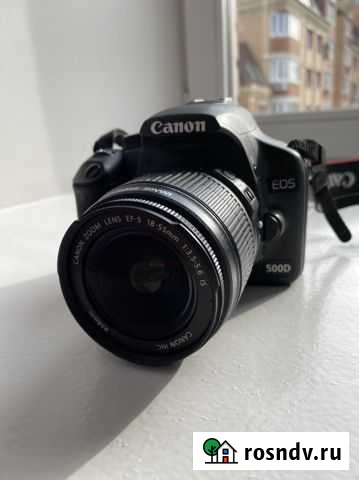 Зеркальный фотоаппарат Canon 500d + 18-55 kit + 8G Самара - изображение 1