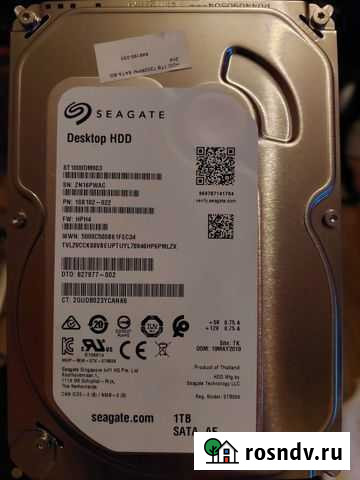 Жесткий диск seagate 1 тб Владикавказ - изображение 1