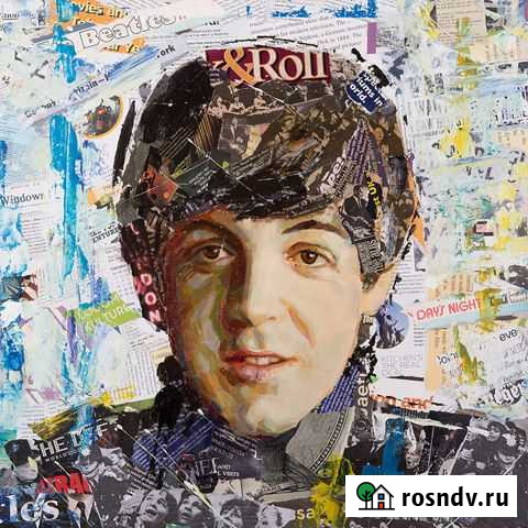 Картины Битлз 4 шт Канвас 40х40 см Калининград - изображение 1