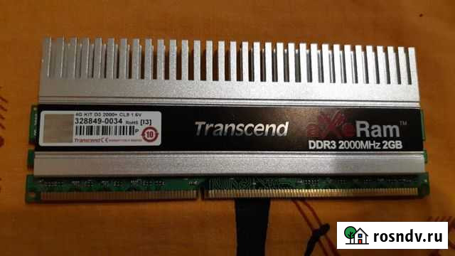 2GB DDR3 2000mhz Transcend Одинцово - изображение 1