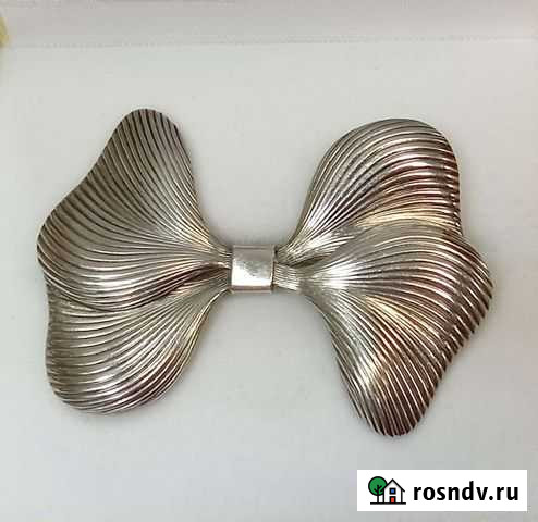 Серебряная брошь Бантик 916 звезда Волгоград - изображение 1