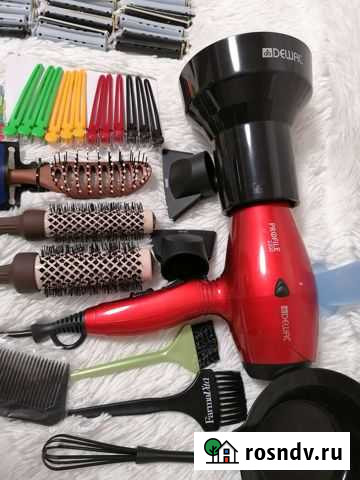 Фен, брашинг, диффузор, зажимы, расчестки для пари Норильск - изображение 1