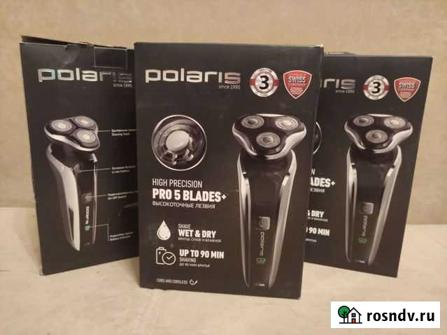 Электробритва Polaris PMR 0307RC wet&dry PRO 5 bla Казань - изображение 1